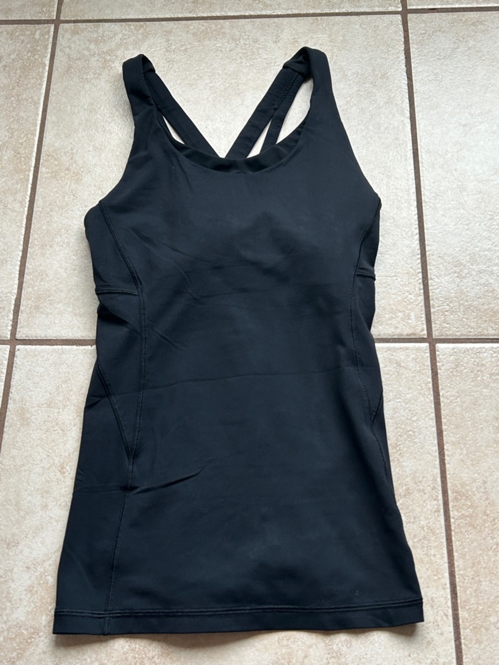 lululemon athletica Black Strappy Athletic Tank